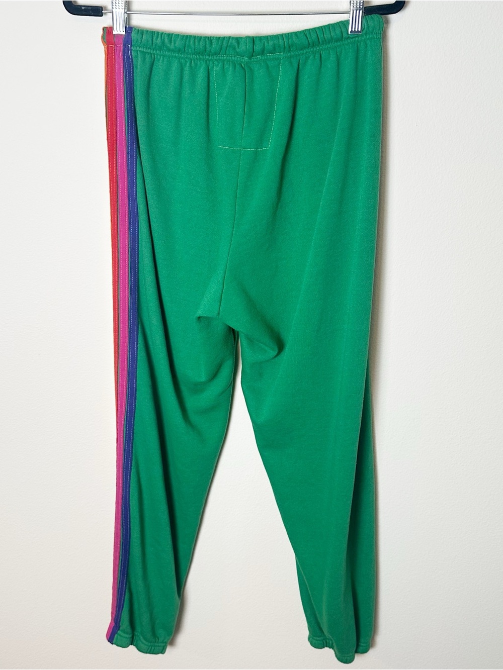 Aviator Nation 5 Stripe Sweatpant Jogger Kelly Green Extra Large - Picture 2 of 6